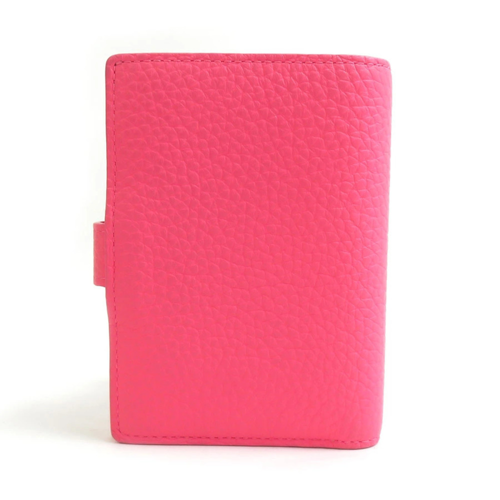 Louis Vuitton fold wallet LV Fuchsia CP Leather Bi Vertical